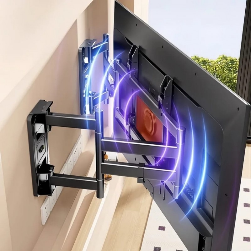Suport TV de Perete Reglabil cu Braț, pentru LED/LCD/Smart TV, 85 Inch, Max 160kg, VESA 900x600
