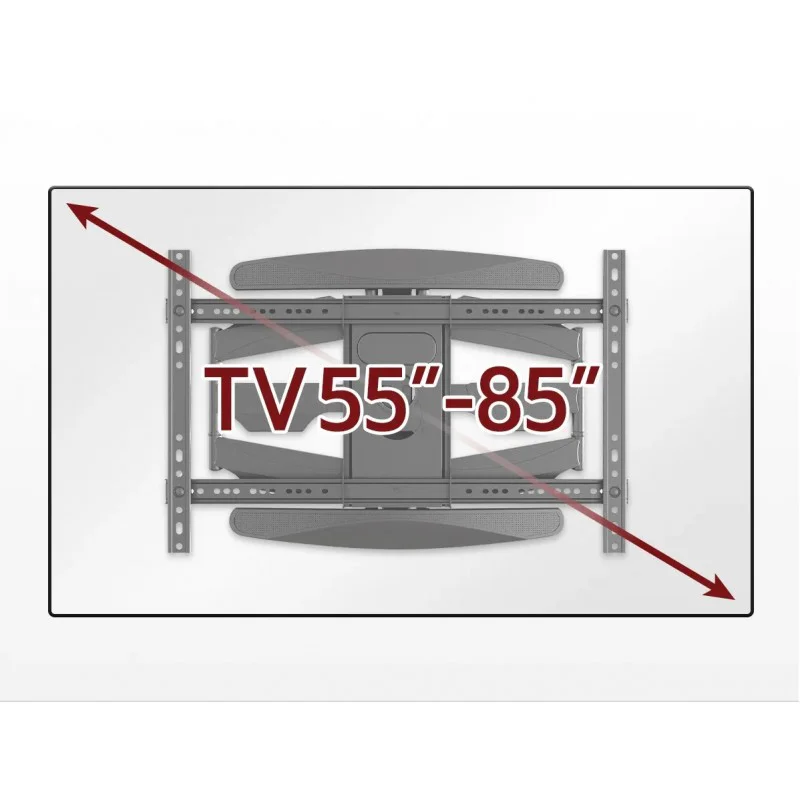 Suport TV de Perete Reglabil cu Braț, pentru LED/LCD/Smart TV, 55 Inch, Max 68kg, VESA 600x400 Suport TV de Perete Reglabil cu Braț, pentru LED/LCD/Smart TV, 55 Inch, Max 68kg, VESA 600x400
