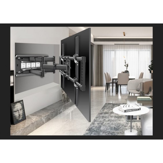 Suport TV de Perete Reglabil cu Braț, pentru LED/LCD/Smart TV, Max 150kg, VESA 900x600