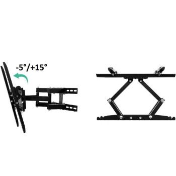 Suport TV de Perete Reglabil cu Braț, pentru LED/LCD/Smart TV, Max 50kg, VESA 400x400 Suport TV de Perete Reglabil cu Braț, pentru LED/LCD/Smart TV, Max 50kg, VESA 400x400