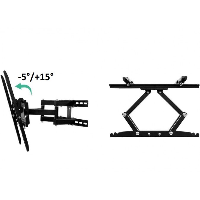 Suport TV de Perete Reglabil cu Braț, pentru LED/LCD/Smart TV, Max 50kg, VESA 400x400 Suport TV de Perete Reglabil cu Braț, pentru LED/LCD/Smart TV, Max 50kg, VESA 400x400