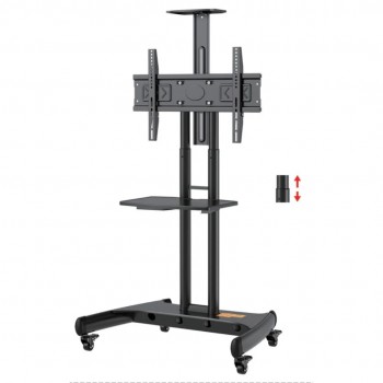 Stand TV Mobil Telescopic Profesional 32"-75" (81 cm – 190 cm), VESA 600x400,Înălțime Reglabilă până la 190 cm
