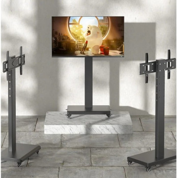 Stand TV Mobil, pentru LED/LCD/Smart TV, Max 60kg, VESA 600x400 Stand TV Mobil, pentru LED/LCD/Smart TV, Max 60kg, VESA 600x400