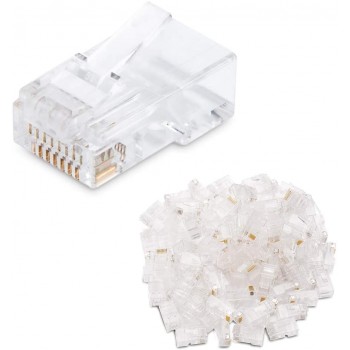 Set 10 buc mufa UTP RJ45 CAT6, conector neecranat