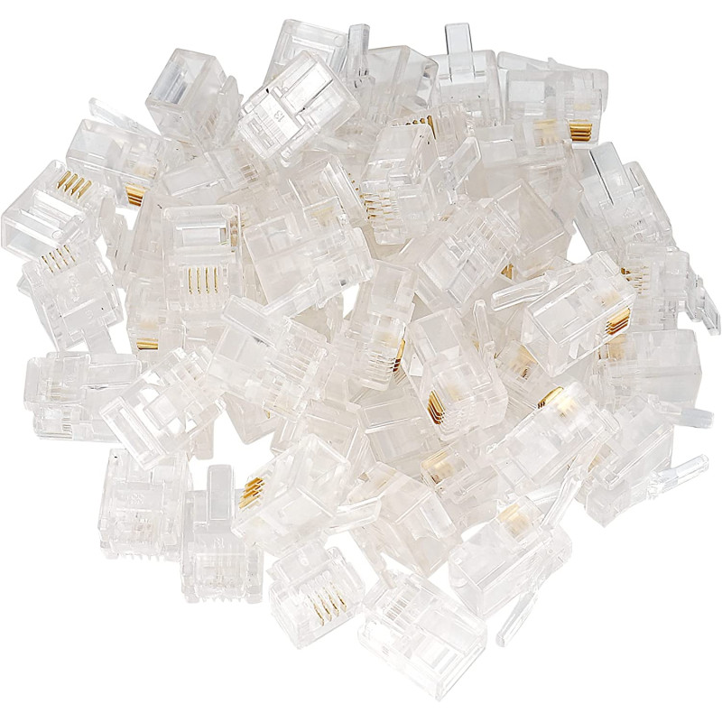 Set 10 buc mufa telefon 6P4C RJ11
