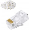 Set 100 buc mufa UTP RJ45 CAT6, conector neecranat