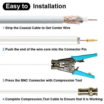 Mufa conector BNC RG6 compresie Mufa conector BNC RG6 compresie