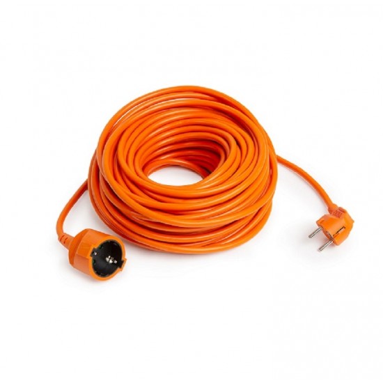 Cablu prelungitor 3x1.5mm cu cupla, 30m, portocaliu