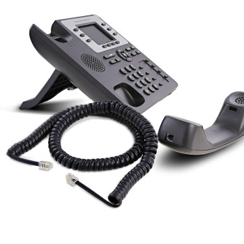 Cablu receptor spiralat 2m negru
