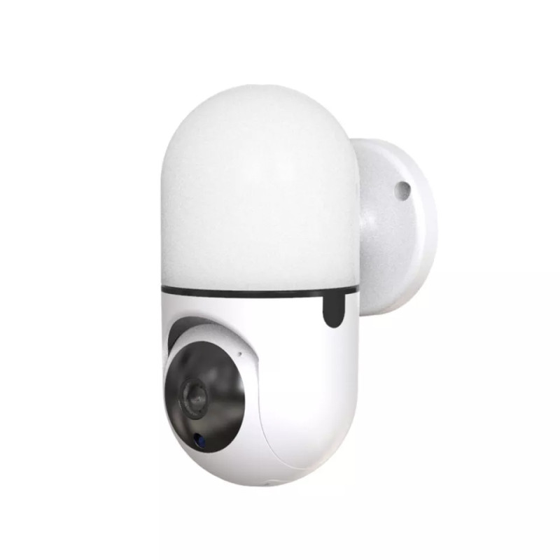 Baby camera 1080P cu suport de perete si lampa de veghe, unghi 360 grade, monitorizare video-audio, detectie miscare