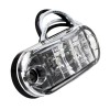 Lampa laterala LED piranha, 12V, 80 lumeni, alba, rezistenta la apa, pentru camioane, remorci, rulote
