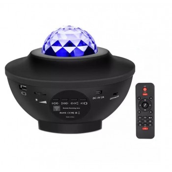 Proiector cu lumini multicolore, efect disco, telecomanda, muzica mp3, conectare bluetooth