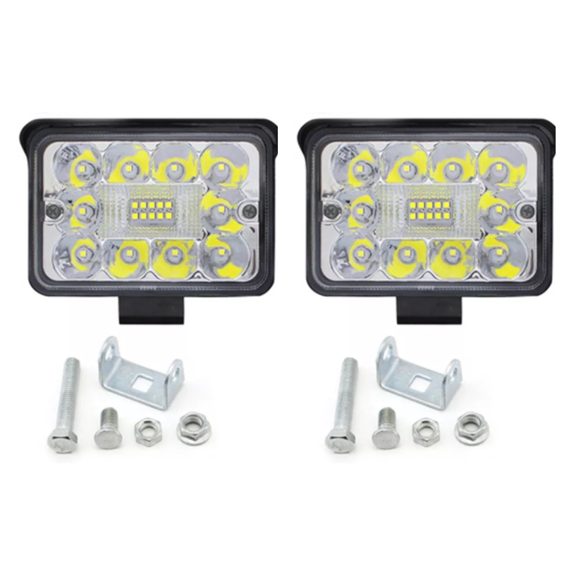 Set 2 proiectoare auto LED, 60W, 20 led-uri, 12V-80V, grad protectie IP65