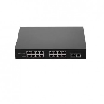 Switch POE 16 canale, 2 canale Uplink, Smart