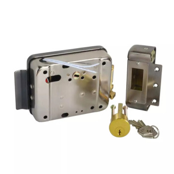 Yala electromagnetica aplicata 12V, cu butuc si buton, compatibila cu sisteme de control acces