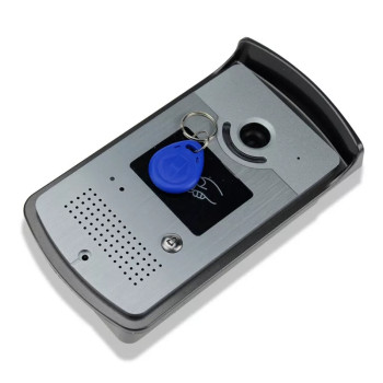 Kit videointerfon cu ecran 7inch, 1 familie, camera exterioara, control de la distanta