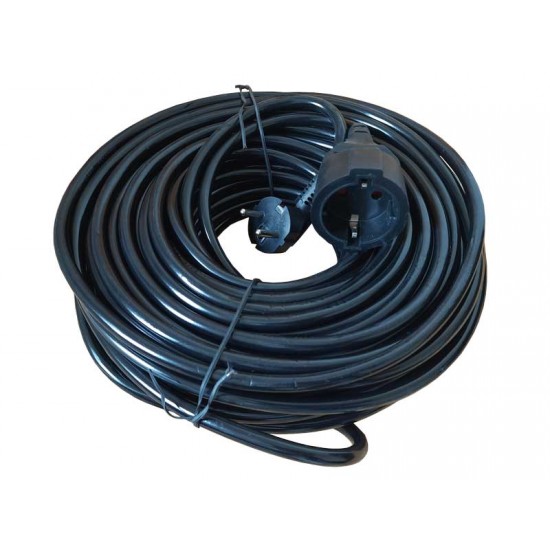 Cablu prelungitor 3x2.5mm cu cupla, 20m, negru