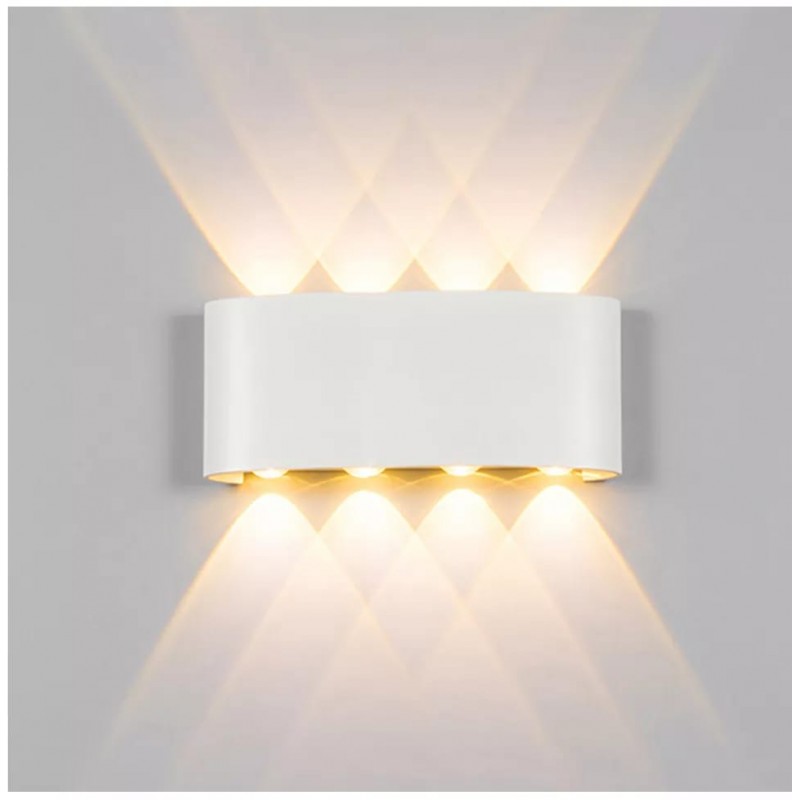 Aplica perete LED exterior, 8W, lumina calda, IP65, BF0148