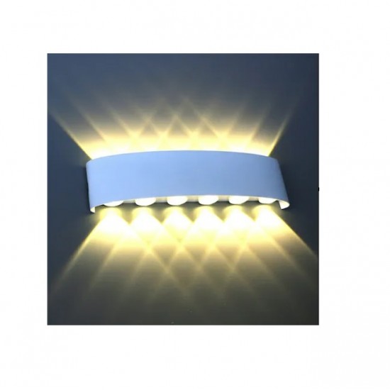 Aplica LED perete exterior, 12W, lumina calda, IP65, BF191