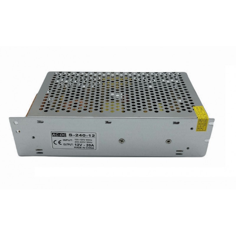 Sursă de Alimentare 12V 20A (240W) în Comutație Stabilizată