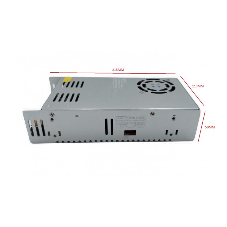 Sursă de Alimentare 12V 30A (360W) în Comutație Stabilizată cu Ventilator