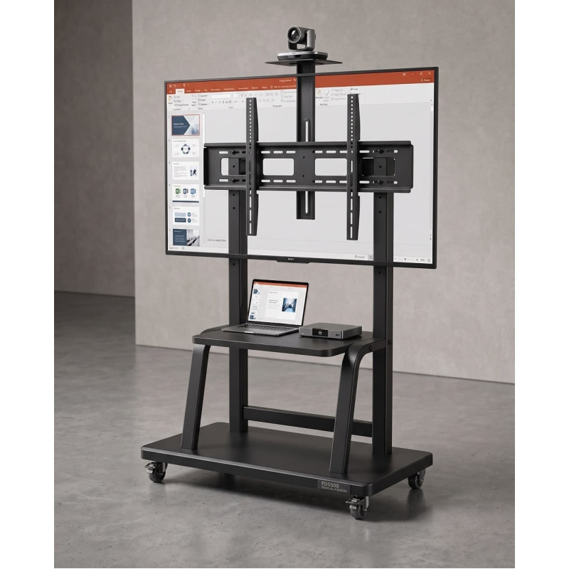 Suport TV mobil, Tabla Interactiva, 42-100 inch, VESA reglabila max 900x600, suporta maxim 150 Kg, Reglabil pe inaltime