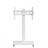 uport TV Mobil Podea Alb XZ06W Suport TV mobil de podea alb din metal pentru televizoare si monitoare 32-65 inch