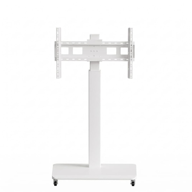 uport TV Mobil Podea Alb XZ06W Suport TV mobil de podea alb din metal pentru televizoare si monitoare 32-65 inch