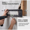 Suport TV de Perete Fix, Pentru Diagonale Mari 60-120 Inch (152-305 cm), Capacitate 80 Kg, VESA Maxim 900x600 mm, Profil Slim