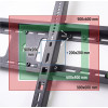 Suport TV de Perete Fix, Pentru Diagonale Mari 60-120 Inch (152-305 cm), Capacitate 80 Kg, VESA Maxim 900x600 mm, Profil Slim
