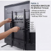 Suport TV de Perete Fix, Pentru Diagonale Mari 60-120 Inch (152-305 cm), Capacitate 80 Kg, VESA Maxim 900x600 mm, Profil Slim