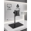 Suport de Birou pentru Monitor sau TV cu Picior, Înălțime Reglabilă, 12-27", VESA, Max 20 kg