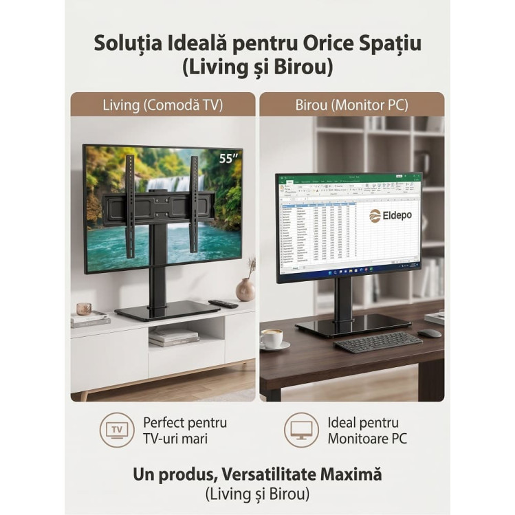 suport-tv-masa-universal-independent-baza-sticla-26-55-inch-eldepo
