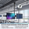 Suport TV de Tavan Reglabil, Diagonala 42-80 Inch, Telescopic 55-100 cm, Înclinare 90°, VESA Max 600x400, Sarcină 50 kg Suport TV de Tavan Reglabil, Diagonala 42-80 Inch, Telescopic 55-100 cm, Înclinare 90°, VESA Max 600x400, Sarcină 50 kg