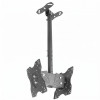 Suport TV si Monitor Dublu de Tavan, Telescopic, 14-32 inch, VESA 100x100, Max 20 kg