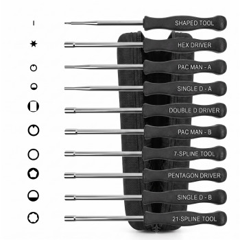 Set 10 surubelnite pentru reglat carburator cu Penar Inclus