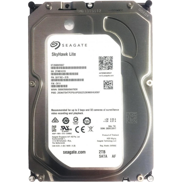 Seagate-Skyhawk Lite 3.5, 2TB,  SATA3-Surveillance