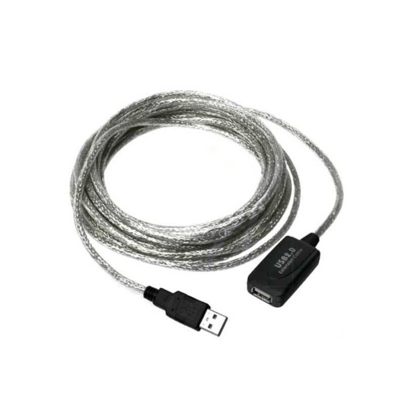 Cablu prelungitor USB,A tata la B mama, cu repetor, 5m