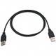 Cablu USB A-A, 2.0, tata-tata 1.5m negru 