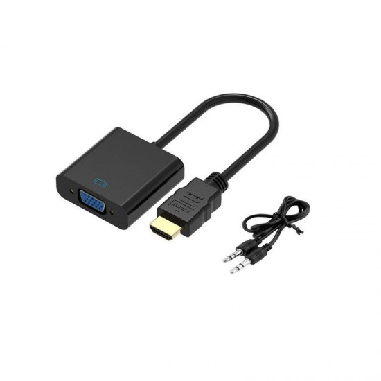 Cablu convertor HDMI+audio la VGA+audio