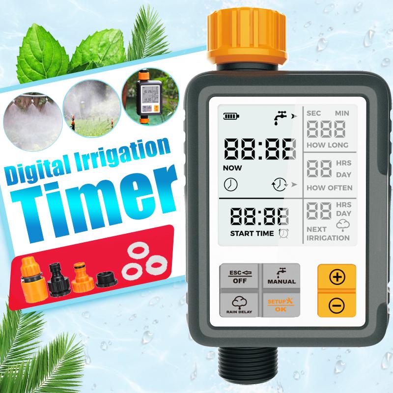 Programator irigare gradina, display LCD, IP44, udat, stropire gazon, peluza