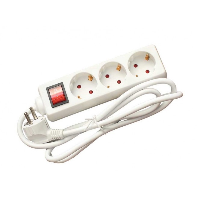 Prelungitor 3 cai 1.5m 3x1.5mm2 cu intrerupator
