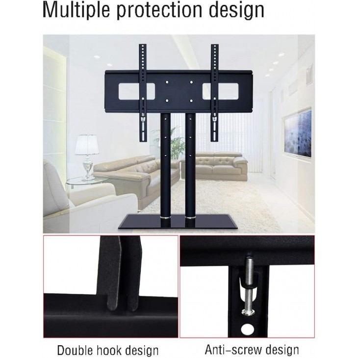 Suport TV de Masă Reglabil, pentru LED/LCD/Smart TV, 32-70 Inch (81-177 cm), Max 40kg, VESA 600x400