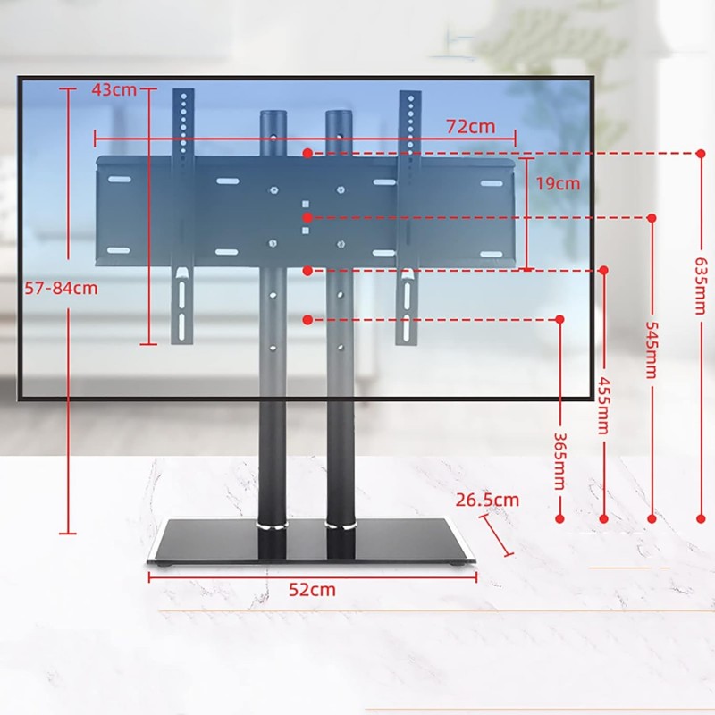 Suport TV de Masă Reglabil, pentru LED/LCD/Smart TV, 32-70 Inch (81-177 cm), Max 40kg, VESA 600x400