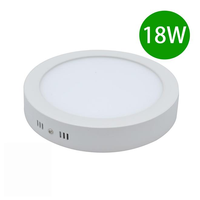 Panou LED aplicat, 18W, rotund, 6500K, alb