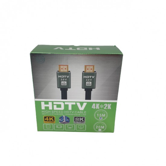 Cablu HDMI 4K, 3D, Premium, UHD, 2.0V, Ethernet, 15m