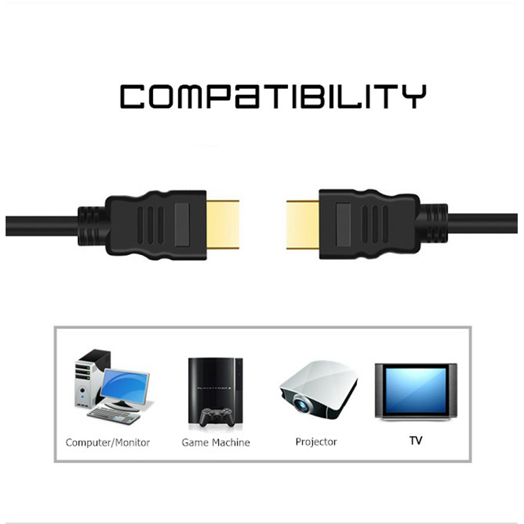 Cablu HDMI 1.5M, UHD, 2K, 1.4V, High Speed, negru