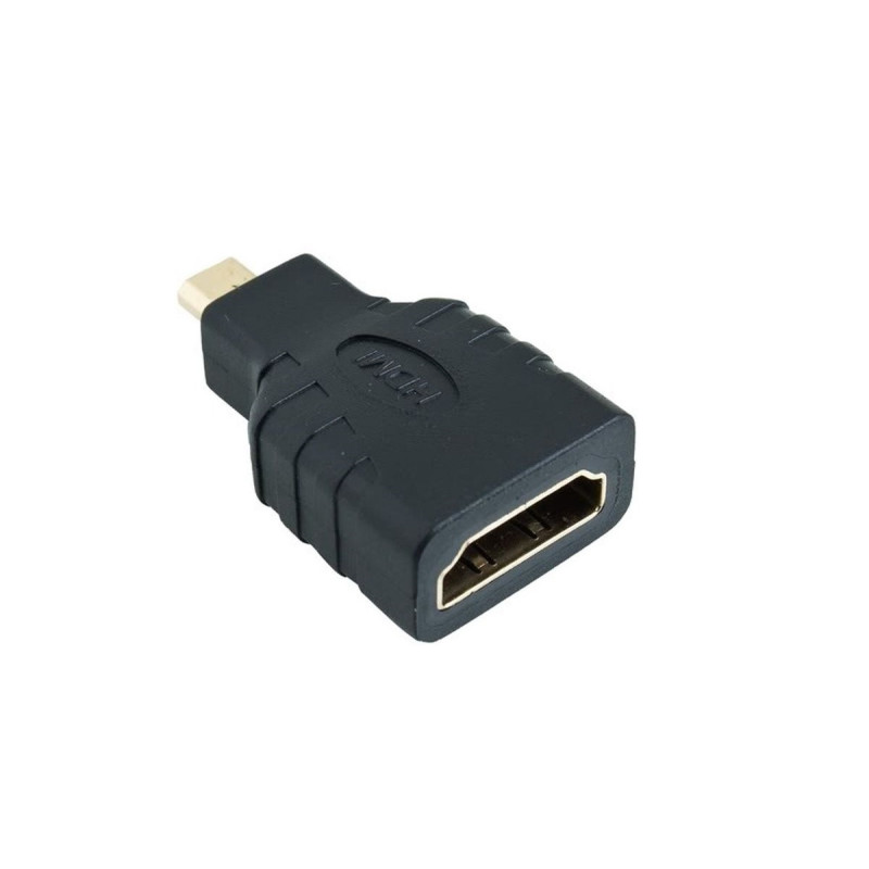 Adaptor HDMI mama la MICRO HDMI tata negru