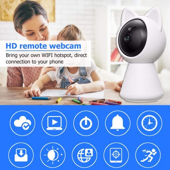 Baby Monitor HD Wireless , Monitorizare Video Audio Bebelusi-model pisica