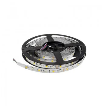 Banda LED interior 12V, 5050, 60D, 4000K, IP20, rola-5m, lumina calda
